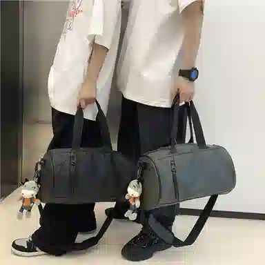 行途 大容量百搭 牛津布 健身包 大号 男女同款情侣款 绿色/灰色/黑色