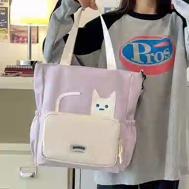 行途 小众可爱多功能流行通勤 尼龙 斜挎包 女款 多色