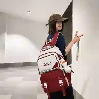 行途 大容量旅行大学生上课电脑韩版百搭 尼龙 书包双肩包 男女同款情侣款 多色