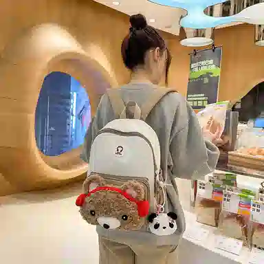 行途 学院风百搭可爱轻便小众设计 尼龙 双肩包 男女同款情侣款 多色