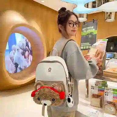 行途 学院风百搭可爱轻便小众设计 尼龙 双肩包 男女同款情侣款 多色