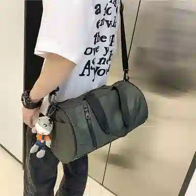 行途 大容量百搭 牛津布 健身包 大号 男女同款情侣款 绿色/灰色/黑色