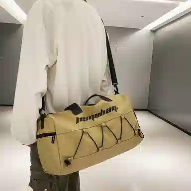 行途 大容量干湿分离 牛津布 手提单肩斜挎旅行包健身包 大号 男女同款情侣款 黑色/白色/蓝色/卡其色