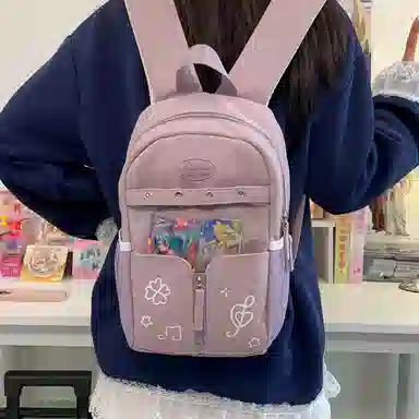 行途 塔丝隆大容量高级感学生书包轻便 尼龙 痛包 小号大号 男女同款情侣款 多色