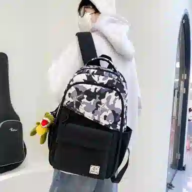 行途 大学生大容量小众休闲旅行电脑 尼龙 背包双肩包 男女同款情侣款 多色