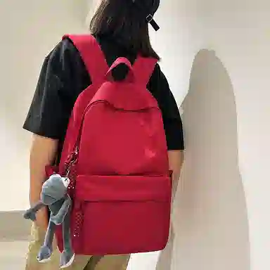 行途 旅行轻便简约校园学院大容量高中大学生 双肩包 男女同款情侣款 多色 尼龙