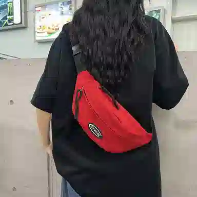 行途 日系休闲简约时尚百搭轻便潮流 尼龙 斜挎胸包 男女同款情侣款