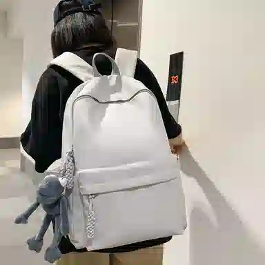 行途 旅行轻便简约校园学院大容量高中大学生 双肩包 男女同款情侣款 多色 尼龙