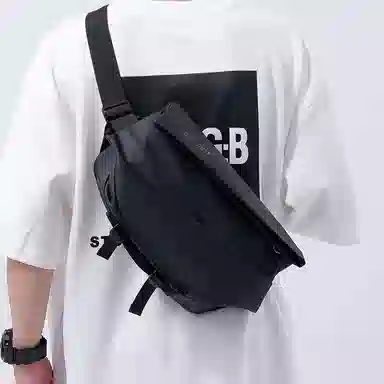 行途 潮流耐磨大容量多功能 尼龙 胸包 常规 男款 灰色/黑色/蓝色/绿色