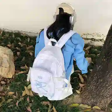 行途 潮流学院风简约 尼龙 双肩包 女款 多色