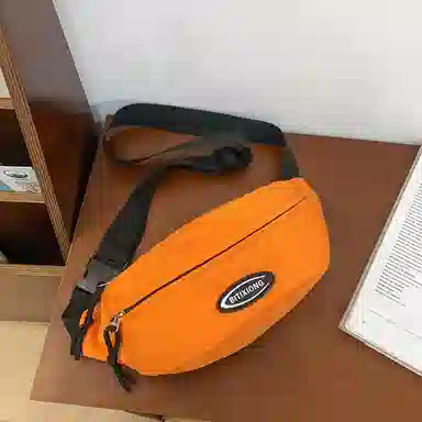 行途 日系休闲简约时尚百搭轻便潮流 尼龙 斜挎胸包 男女同款情侣款