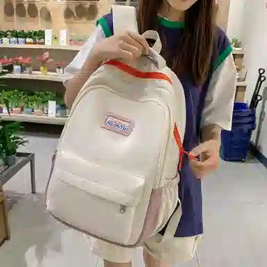 行途 初高中学生大学生简约校园风韩版 双肩包 尼龙 女款 多色