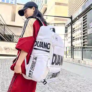 行途 大容量潮牌旅行运动训练滑雪 复合布 背包双肩包 常规 男女同款情侣款 白色/黑色/亮橘色/荧光绿色/蓝绿色/紫色