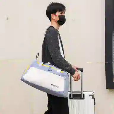 行途 大容量干湿分离 牛津布 健身包 大号 男女同款情侣款 蓝色/绿色/白色/粉色/黑色