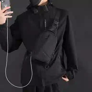 行途 多用途韩系休闲多功能 尼龙布 男女同款情侣款 胸包 多色