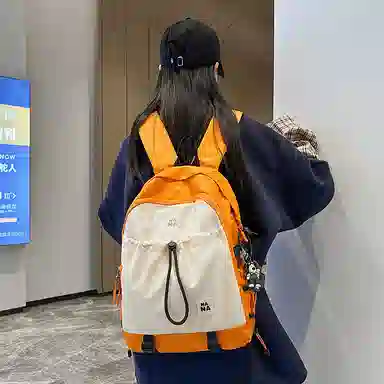 行途 潮流简约小众设计大容量 尼龙 双肩包 男女同款情侣款 多色