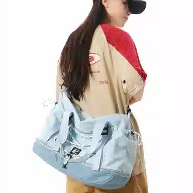 行途 短途韩版潮牌防泼水健身包休闲百搭 尼龙 旅行包 男女同款情侣款 多色