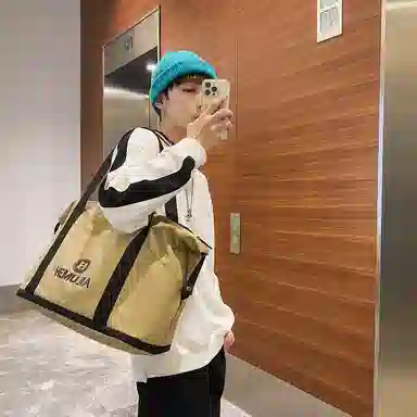 行途旅行包女短途大容量扩容健身包干湿分离尼龙手提斜挎包训练运动背包男女