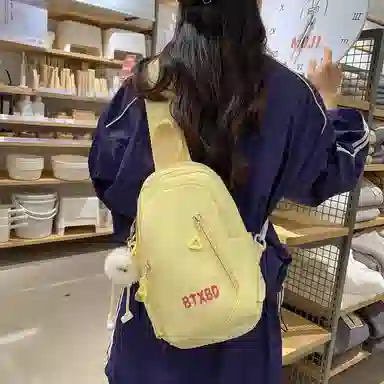 行途 小清新高颜值纯色学院风时尚百搭 斜挎手提单肩胸包 男女同款情侣款 多色 尼龙