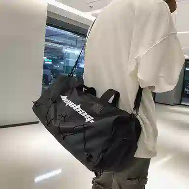 行途 大容量干湿分离 牛津布 手提单肩斜挎旅行包健身包 大号 男女同款情侣款 黑色/白色/蓝色/卡其色