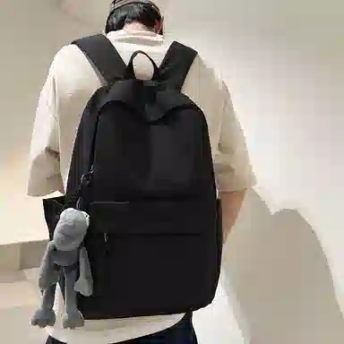 行途 旅行轻便简约校园学院大容量高中大学生 双肩包 男女同款情侣款 多色 尼龙