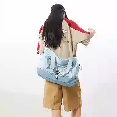 行途 短途韩版潮牌防泼水健身包休闲百搭 尼龙 旅行包 男女同款情侣款 多色