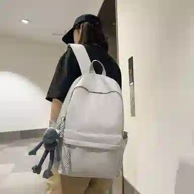 行途 旅行轻便简约校园学院大容量高中大学生 双肩包 男女同款情侣款 多色 尼龙