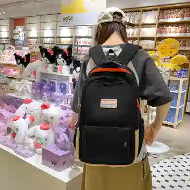 行途 初高中学生大学生简约校园风韩版 双肩包 尼龙 女款 多色