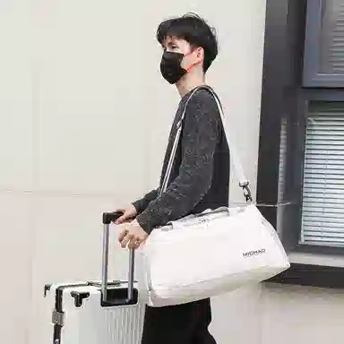 行途 大容量干湿分离 牛津布 健身包 大号 男女同款情侣款 蓝色/绿色/白色/粉色/黑色