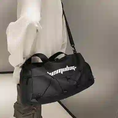 行途 大容量干湿分离 牛津布 手提单肩斜挎旅行包健身包 大号 男女同款情侣款 黑色/白色/蓝色/卡其色