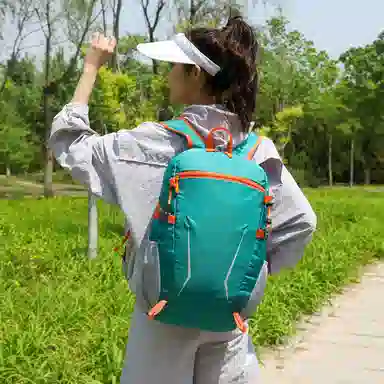 行途 可折叠多用途轻便防泼水 尼龙 双肩包 常规 男女同款情侣款 多色