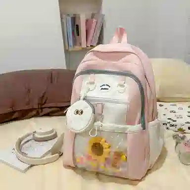 行途 时尚高颜值可爱甜美百搭 尼龙 双肩包 女款 多色