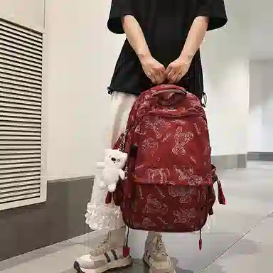 行途男女大容量双肩包多色尼龙