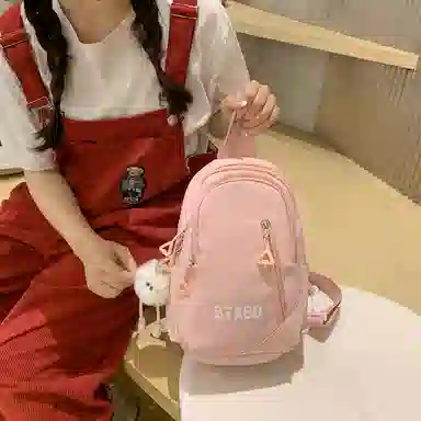 行途 小清新高颜值纯色学院风时尚百搭 斜挎手提单肩胸包 男女同款情侣款 多色 尼龙