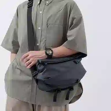 行途 潮流耐磨大容量多功能 尼龙 胸包 常规 男款 灰色/黑色/蓝色/绿色