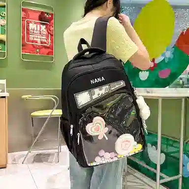 行途 书包超轻初中二次元 尼龙 痛包 女款