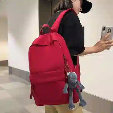 行途 旅行轻便简约校园学院大容量高中大学生 双肩包 男女同款情侣款 多色 尼龙