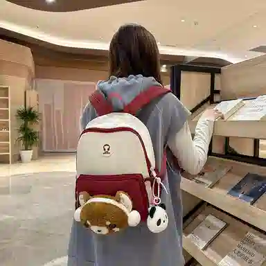 行途 学院风百搭可爱轻便小众设计 尼龙 双肩包 男女同款情侣款 多色