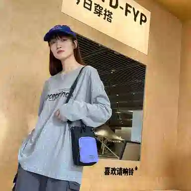 运动轻便外出潮牌旅游 复合布 手机包 男女同款情侣款 多色