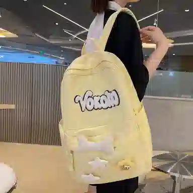 行途 可爱校园小清新质感甜酷旅行潮流轻便 牛津布 双肩包 常规 女款 黑色/红色/白色/黄色/蓝色