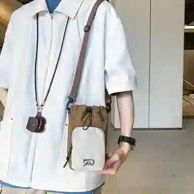 运动轻便外出潮牌旅游 复合布 手机包 男女同款情侣款 多色