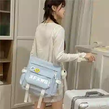 行途 时尚百搭字母设计潮流 牛津布 斜挎单肩包 男女同款情侣款 多色