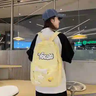 行途 可爱校园小清新质感甜酷旅行潮流轻便 牛津布 双肩包 常规 女款 黑色/红色/白色/黄色/蓝色