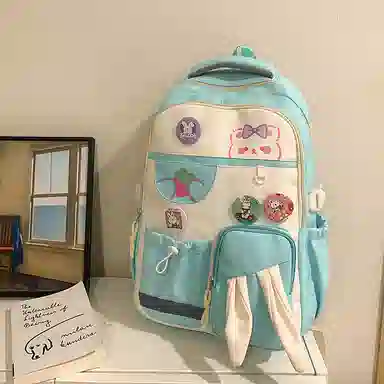 行途 多巴胺撞色甜美大容量 尼龙 双肩包 男女同款情侣款 多色