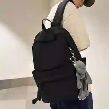 行途 旅行轻便简约校园学院大容量高中大学生 双肩包 男女同款情侣款 多色 尼龙