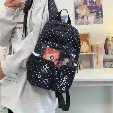 行途 塔丝隆大容量高级感学生书包轻便 尼龙 痛包 小号大号 男女同款情侣款 多色