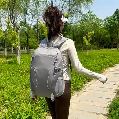 行途 可折叠多用途轻便防泼水 尼龙 双肩包 常规 男女同款情侣款 多色