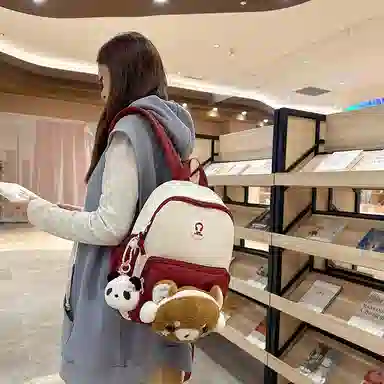 行途 学院风百搭可爱轻便小众设计 尼龙 双肩包 男女同款情侣款 多色