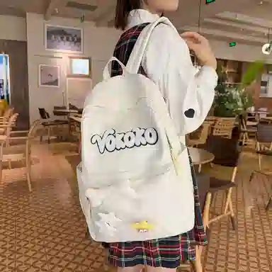 行途 可爱校园小清新质感甜酷旅行潮流轻便 牛津布 双肩包 常规 女款 黑色/红色/白色/黄色/蓝色