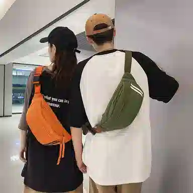 行途 潮流女包时尚质感学生斜挎包休闲手机包百搭 尼龙 胸包 男女同款情侣款 多色